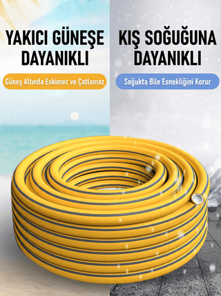 10 Metre Yüksek Basınçlı Hortumlu Bahçe Ve Araç Yıkama Tabancası Seti - 10
